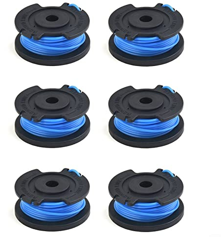 HOHOVYVY Rasentrimmer Spule, 6 Stück Nylon Ersatzspule, Akku Rasentrimmer Fadenspule für LTR 18-30 (14443120) Ersetzen 2.444-016.0