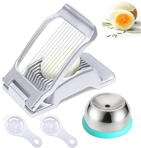 Hitchuey Eierschneider, Aluminium-Eierschneider zum Schneiden Von Ovalen Eiern, Erdbeeren, Weichen Früchten, Küchenwerkzeug (1)