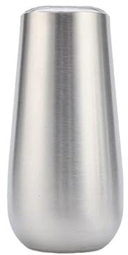 Gteller Bicchiere da champagne in acciaio inox da 170 ml, senza stelo con coperchio, tazza da viaggio a doppia parete, isolamento perfetto per vino, caffè, bevande, champagne, cocktail, colorati