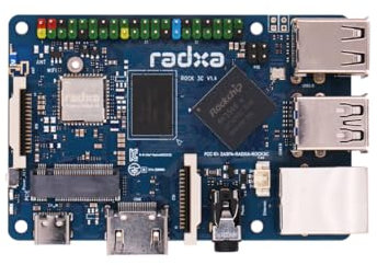 Radxa Rock 3C RK3566 4-core CPU SBC, GPU, NPU, and HDMI with 4K Output,Single Board Computer (Radxa Rock 3C 4GB)