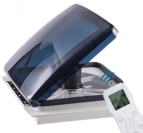 Mcamgiczin Ventilatore da Tetto per Camper, Camper, roulotte, Camper, Camper, Ventilatore da Tetto, lucernario di Scarico, Dimensioni Foro 360 mm (Luce a LED) Mantieni Il Tuo Camper Fresco