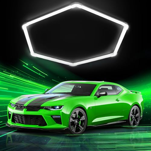 LED Hexagon Belysning - 6 st Rörlampor, 48W 6500K Superljusa Kopplbara LED Taklampor för Garage, Verkstad, Gym, Källare, Bilvårdssalong, Bilverkstad