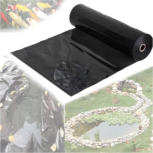SSDDLZEQ Revestimiento de Estanque, Revestimiento prefabricado de Estanque de Peces de Alta Resistencia, Paisaje de Refuerzo de Membrana de Estanque de jardín Liner para Exterior(2 * 10m)