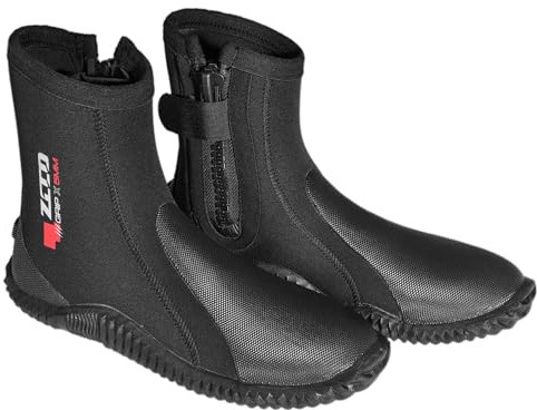 ZCCO Bottes de plongée en néoprène-Semelle en caoutchouc antidérapante pour plongée et snorkeling