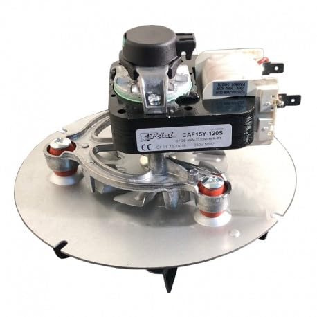 Easyricambi - Aspirateur de fumée TRIAL CAF15Y-120S pour poêles à granulés et chaudières à biomasse, extracteur de fumée poêle à granulés, y compris codeur, nombre de tours : jusqu'à 2220 tr/min