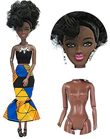 Spielzeugfiguren Für Kinder Modepuppen Baby Interessante Ethnizität Bis 6 3 Spielzeugpuppe Schwarze Jahre Die meisten Schwarzen Vereinigten Afrikanischen Garagen-Kits (Purple, One Size)