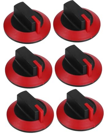 SEWACC 6pièces Boutons de Commande pour Cuisinière à Gaz Remplacement de Bouton de Plaque de Cuisson Accessoires de Cuisinière Commandes pour Électrique Lot