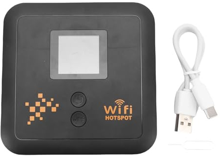 TOPINCN Enrutador Inalámbrico de Tarjeta SIM, Enrutador de Viaje Portátil WiFi de Hotspot Doble Banda 4G Cat12 600Mbps Router de Internet Inalámbrico de Computadora