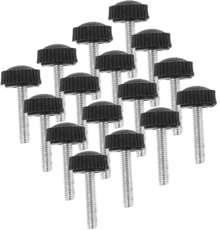 ARTSEWPLY 20pcs Hand Tightening Screws with Rubber Knob Thumb Screws for Secure Clamping and Easy Manual Replacement Machine for Versatile Use