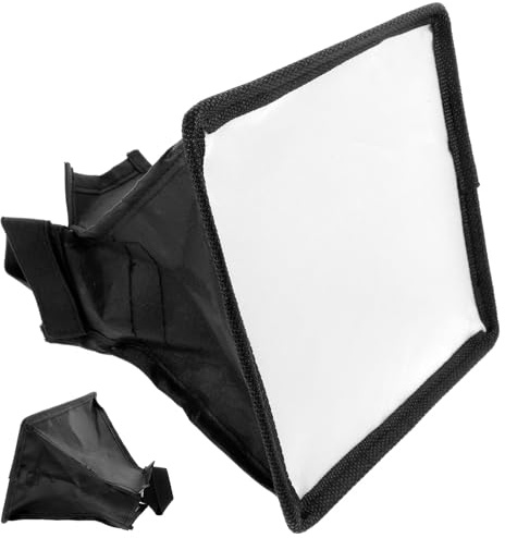 VERDANVERSE Softbox Diffusore per Flash da Camera Portatile e Leggero Compatibile con Lampade Flash Top Migliora la Qualità Fotografica con Luce Morbida e Naturale Facile da Usare