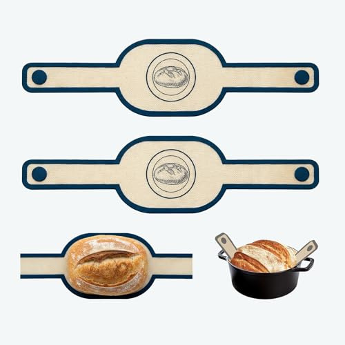 CleaZeny 2-Pack Reusable Bread Sling for Dutch Oven Sourdough Baking