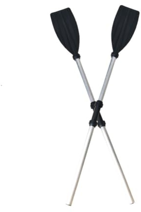 FUNOMOCYA Pagaie de Kayak Double Extrémité Amovible 210 Cm en Alliage D’Aluminium Léger Noir, Rame pour Bateau et Radeau, Accessoires Bateau Résistants pour Navigation de Plaisance