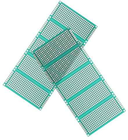 VALICLUD 10pcs Carte PCB Double Face à Souder 2,54mm Pas en Époxy Fibre de Verre Verte pour Projets DIY Électronique