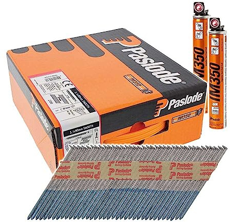 Paslode Pas141235 Timco Nagel, gerader Schaft, feuerverzinkt, 3,1 mm x 90 mm, 1 x 2200