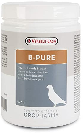 Versele-Laga B-Pure | 500 g | Integratore alimentare per piccioni | Lievito di birra vitaminizzato per supportare la condizione | Ricco di aminoacidi essenziali e vitamina B