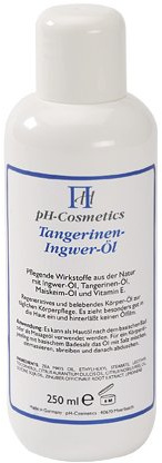 Tangerinen-Ingwer-Öl, pH 7, 5, Pflegeöl, basisches Massage-Öl hinterlässt keinen Ölfilm, ph-Cosmetics, 250 ml