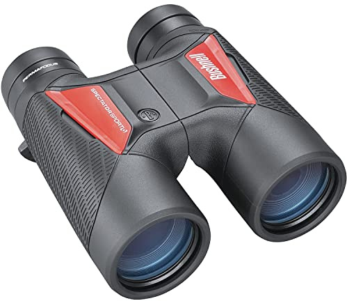 BUSHNELL - Jumelles Spectator Sport - 10x42 - Personnalisables - Design Ergonomique - Image Claire et Lumineuse - Perma Focus - Mise au Point Automatique - BS11040