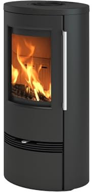 Kaminofen TermaTech TT21RL Stahl 5 kW Schwarz Danish Design Holzofen modern