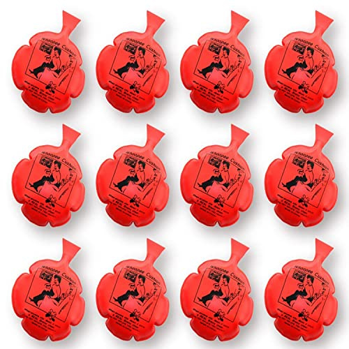 12 Pack Whoopee Cushions, 4 Inch Party Favors, No Automatic Inflation, Novelty Trick Joke Gift and Toy for Kids Children Adults Office Home