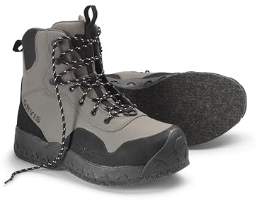 Orvis Clearwater Wading Boots for Women with Toe Bumper and Non Slip Lugs, Felt Sole, Gravel - 10