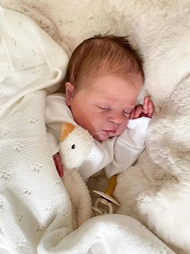 Reborn-babydocka, 50 cm (20 tum), nyfödd,a handgjorda, verklighetstrogna babydockor, sovande nyfödd, baby, mjuk tygkropp, som en riktig baby