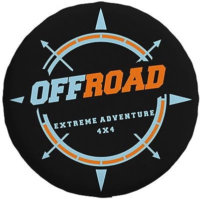 Reserveradabdeckung Kompass Adventure Off-Road Print Wasserdicht Staubdicht Radabdeckungen für SUV RV Anhänger Reifentasche 15 Zoll