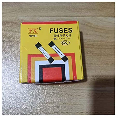 PAKMEZ 100-teiliges flinkes Glasrohr-Sicherungsset, 250 V, 5 x 20 mm, flinke Glassicherungen, 0,2, 0,5, 1, 2, 3, 5, 8, 10, 15, 20 A, Ampere-Sortiment (Color : 20a 100pcs)