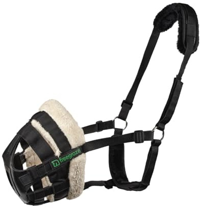 Shires FreeGraze Airflow Muselière pour pâturage (noir, cob)