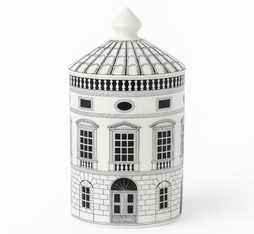 AlphaDesignLuxe Dekorativer Kerzenhalter, handgefertigt, Aromatherapie-Kerzenglas, italienisches Designer-Dekor, modische Tischvase, Moderne Kunst, weibliches Gesicht, Augen, Lippen, Mittelstück