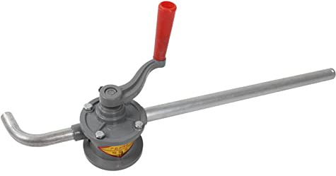 Jeffergarden Manuell oljepumpsextraktor, hållbar oljehandpump, 5L flöde för motorolja, hydraulolja, lätt roterande pump för garagearbetare