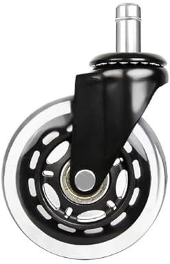 5 Stücke 3 Zoll Universal Stumm Rad Bürostuhl Caster Ersatz 60KG Rollen Gummi Weiche Sichere Rolle Möbel Rad Hardware(10mm)