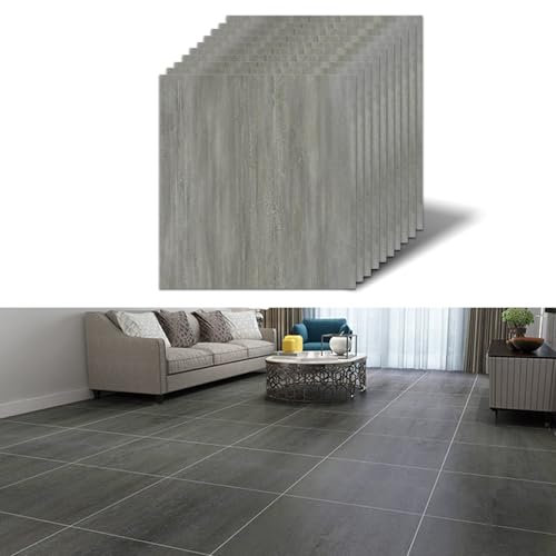 30 Pack Self Adhesive Vinyl Floor Tiles,Waterproof Floor Tile,Peel and Stick Wall Floor Stickers for Bathroom Kitchen Bedroom Living Room Planks,30x30cm