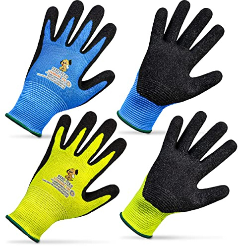 Safetytex Arbeitshandschuhe Kinder Nitril OEKO-TEX® Gr.3 (ca. 4-6 Jahre) | Schutz, Komfort, Kinderhandschuhe, Gartenhandschuhe, Kids, strapazierfähig, rutschfester Griff, atmungsaktiv
