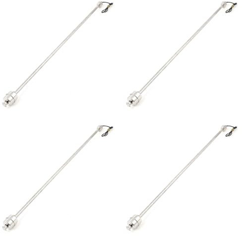ISTOVO 4Stück 50cm Edelstahl Wasserstand Flüssigkeitssensor Vertikal Schwimmerschalter