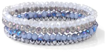 KGDUYC Multistrato Cristallo Pietra Perline Bracciali per Le Donne, Braccialetti Stretch, Boho Bracciale perline, Braccialetti di Perline per le Ragazze Femminili Girlfriends