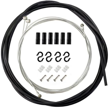 Xiciki Cable Frein Velo-Cable de Frein Vélo Universel,Kit de Gaines de Câbles de Frein de Vélo de Montagne-Kit de Remplacement de Câble de Frein et Boîtier, Cable Frein VTT avec Gaine Frein Velo.