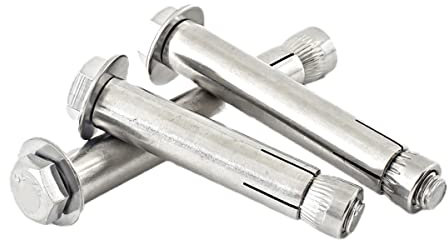 Edelstahl Anker Spreizdübel Ankerbolzen für Wand, 5er-Pack eingebauter Edelstahl 304