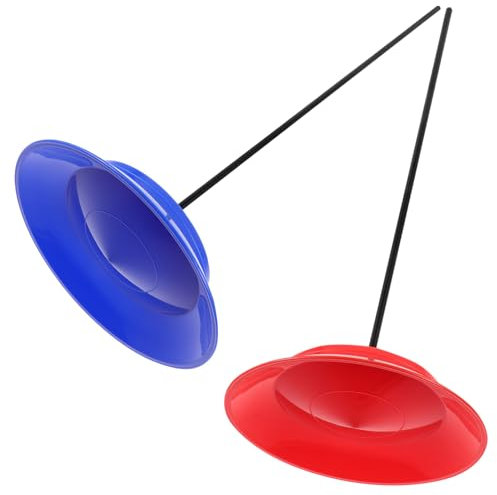 TOYANDONA Jonglier Teller Satz Für Kinder Und Erwachsene Bunt Mit Stäben Zum Drehen Und Jonglieren Zirkus Spielzeug Für Party Und Show