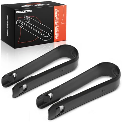 Frankberg 2x Abzieher Radschraubenkappen Schwarz 8D0012244A | Kompatibel mit Golf-Beetle-GTI Rabbit