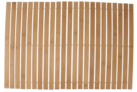 Anneome Esterilla De Bambú Antideslizante para Baño Natural Alfombrilla para Suelo y Pies Material De Bambú Seguro