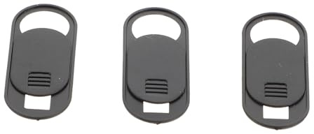 Premium Webcam Abdeckungen 3 Stück Packung aus Abs für Tablette und Handy | Leicht, Sicher zu Verstauen, Praktische Privatsphäre, Schwarz, für Mobile Geräte und Alltag