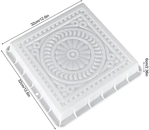 Moldes Para Cemento Molde cuadrado de hormigón for hacer pavimentos de plástico, molde for hacer caminos de cemento, ladrillos y piedras, herramienta for la decoración de jardines Moldes Hormigon Impr
