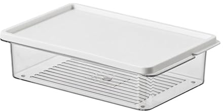 Boîte De Stockage Du Réfrigérateur - Rénits De Congélation Transparente Empilables Avec Couvercle, Solution De Stockage De Nourriture Portable | Organisateur De Cuisine, De Bureau Et D'armoire, Récipi