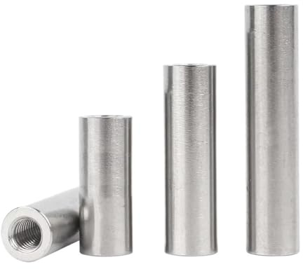 Gewindestift Lange runde Verbindungsmuttern, Doppelendstift, Innengewinde, zylindrischer Dübel, Durchgangsloch/Nicht-Durchgang Zur Reparatur(20xM8(Hole)-2PCS,25mm)