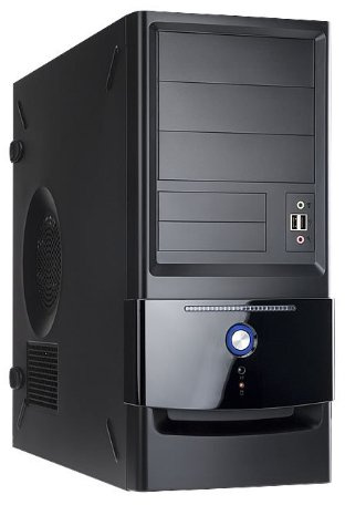 In Win C645 Midi-Tower Negro 400 W - Caja de Ordenador (Midi-Tower, PC, SECC, Negro, ATX,Micro ATX, Hogar/Oficina)