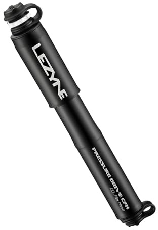 Lezyne Minipumpe CNC Pressure Drive CFH, Schwarz-Glänzend, 28, 1-C2-PRCFH-V204