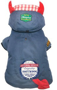 Hundejacke TOUCHDOG MANTEL DEVIL BLAU, S