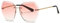 kimorn Occhiali Da Sole Di Per Donna Oversized Occhiali Da Taglio Di Diamanti Rimovibile Classic Eyewear AE0534 (Oro&Rosa, 65)