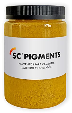 SC Pigments® Pigmenti coloranti per tingere cemento, malta, calcestruzzo, gesso, calce. (Ocre Albero) Peso: 500 gr