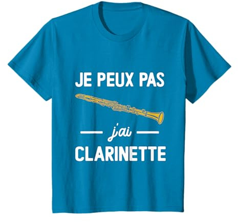 Je peux pas j'ai Clarinette Humour Clarinettiste Musicien T-Shirt